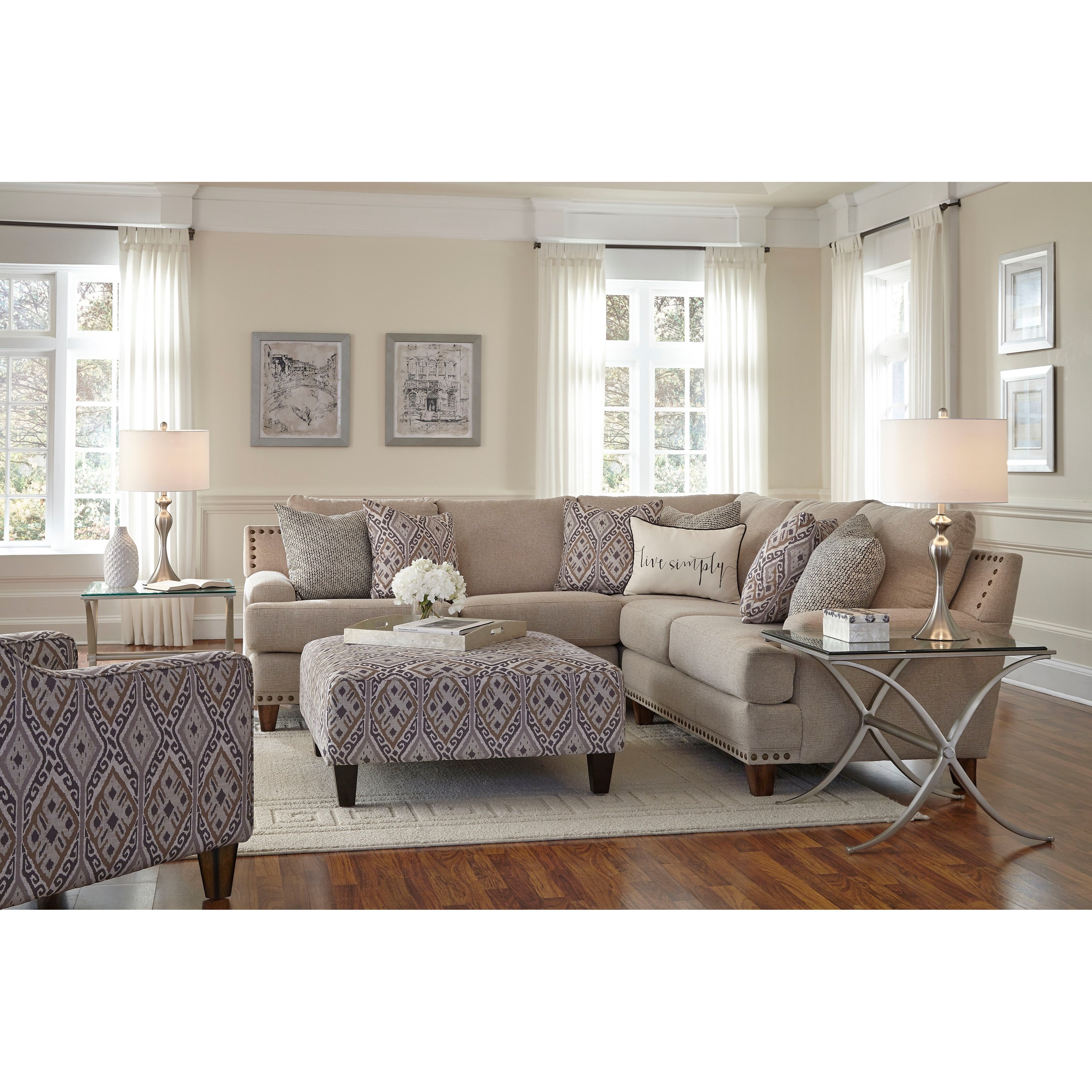 Franklin Anna Sectional Sofa with Four Seats Find Your Furniture